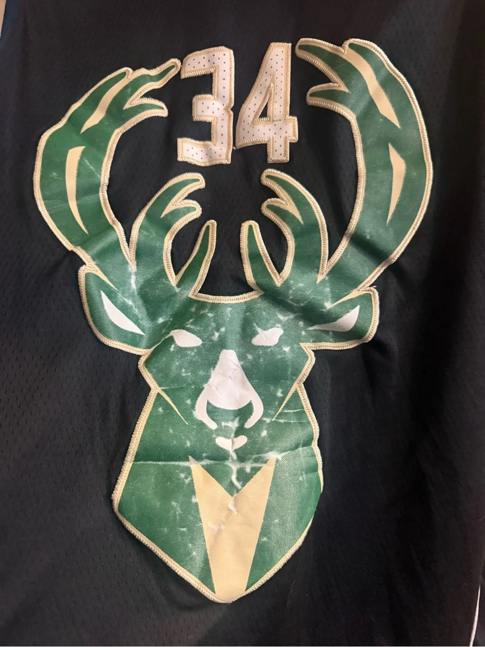 Nike Milwaukee Bucks Black Giannis Antetokounmpo #34 Basketball Jersey, size 48